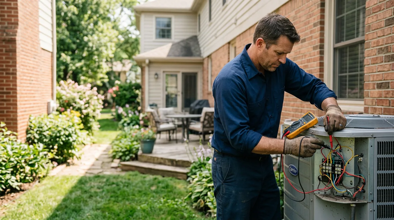 HVAC technician working near Rock Springs, WY